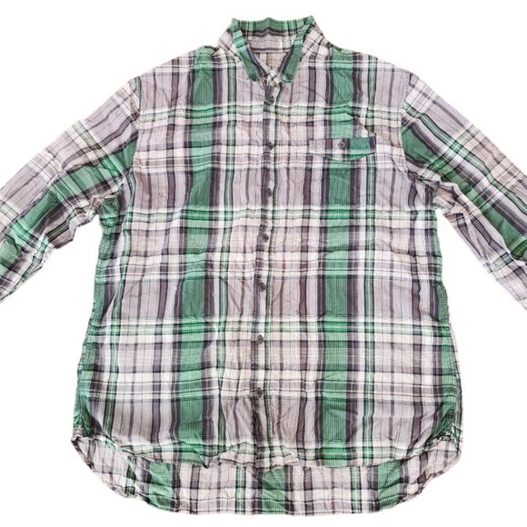 Mossimo Supply Co. Shirt Men's Size 2XL Checked Long Sleeve Button Down Casual - Picture 1 of 13